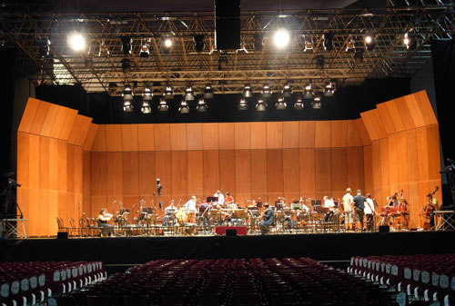 Mounting for rehearsals