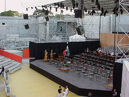 Allestimento audio - Auditorium Parco della Musica di Roma